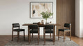 Decker 7-piece 70-inch Counter Height Dining Set Black and Walnut