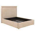 Lawson 54-inch Upholstered Platform Bed Light Saddle — Beige Full