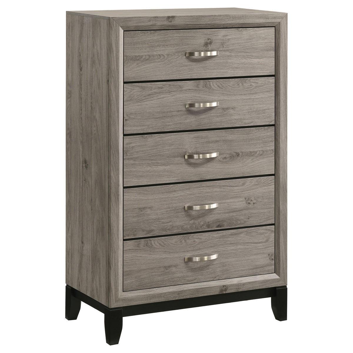 Valen 5-drawer Bedroom Chest of Drawers Light Taupe