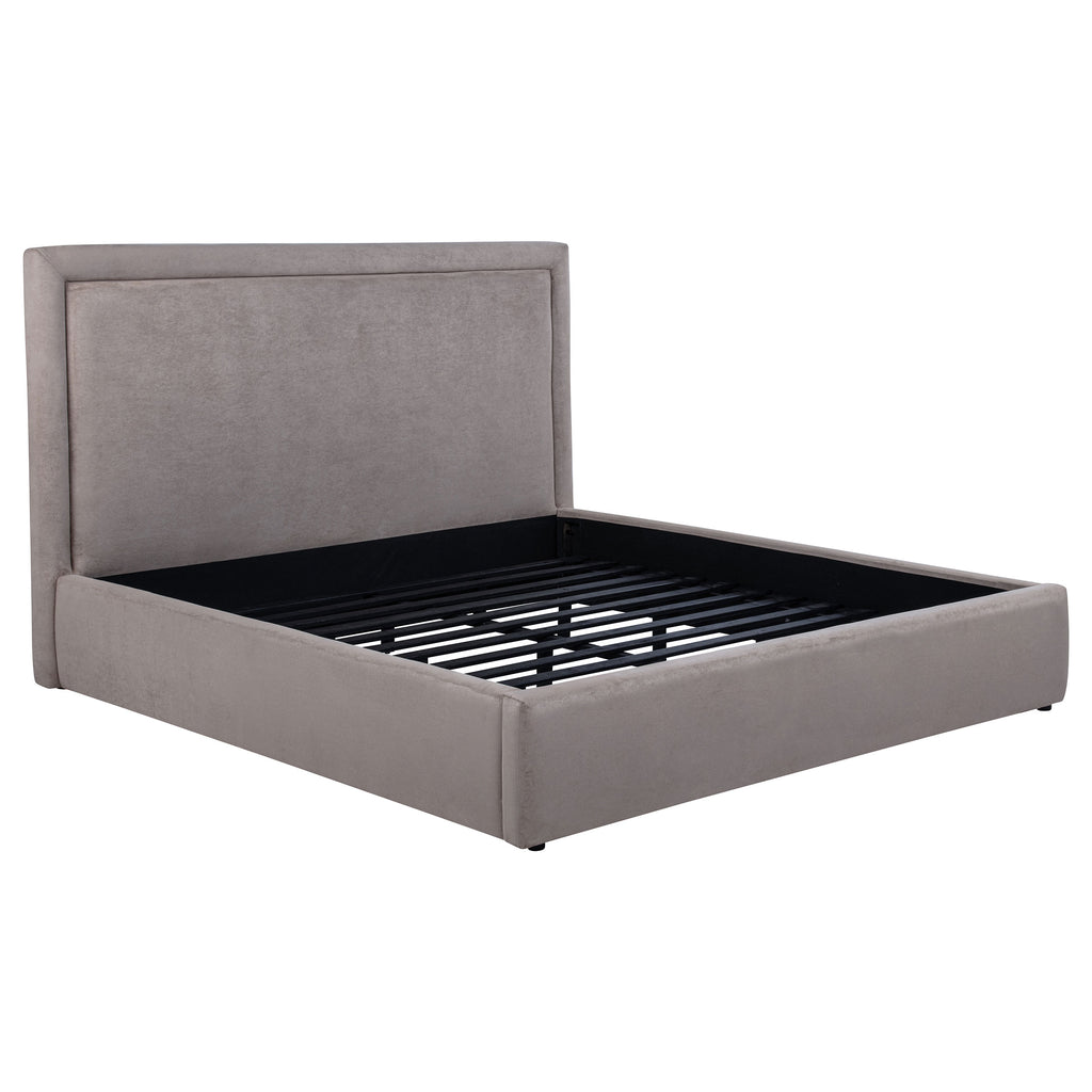 Lawson 54-inch Upholstered Eastern King Platform Bed Mushroom