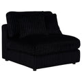 Blaine Upholstered Armless Chair Black