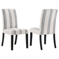 Herran Upholstered Dining Side Chair Beige (Set of 2)