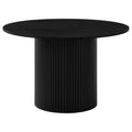 Hamlyn 47-inch Round Wood Dining Room Table Black