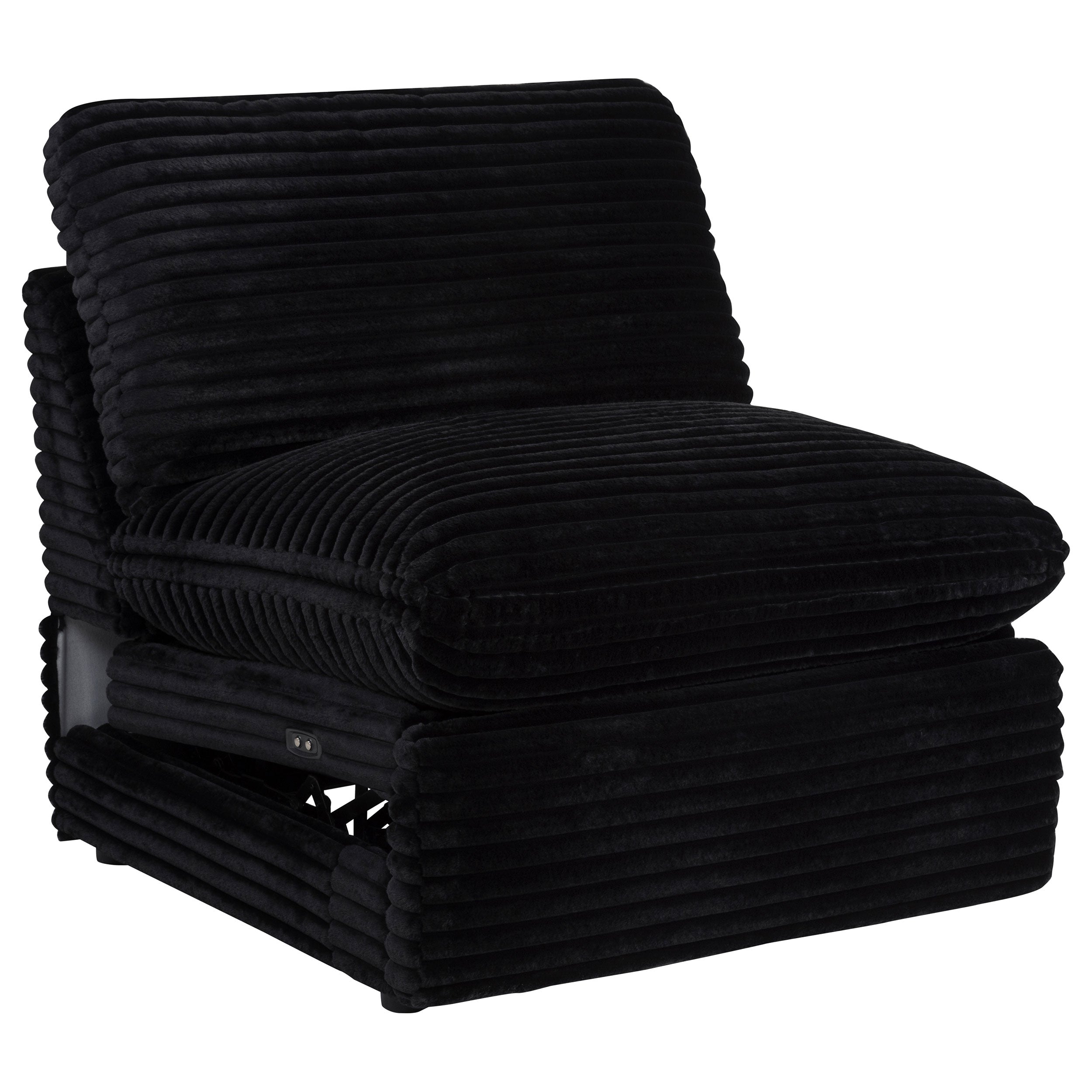 Collins Modular Power Armless Recliner Black