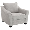 Tomkins Boucle Upholstered Chair Light Grey