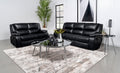 Camila 2-piece Upholstered Reclining Sofa Set Black