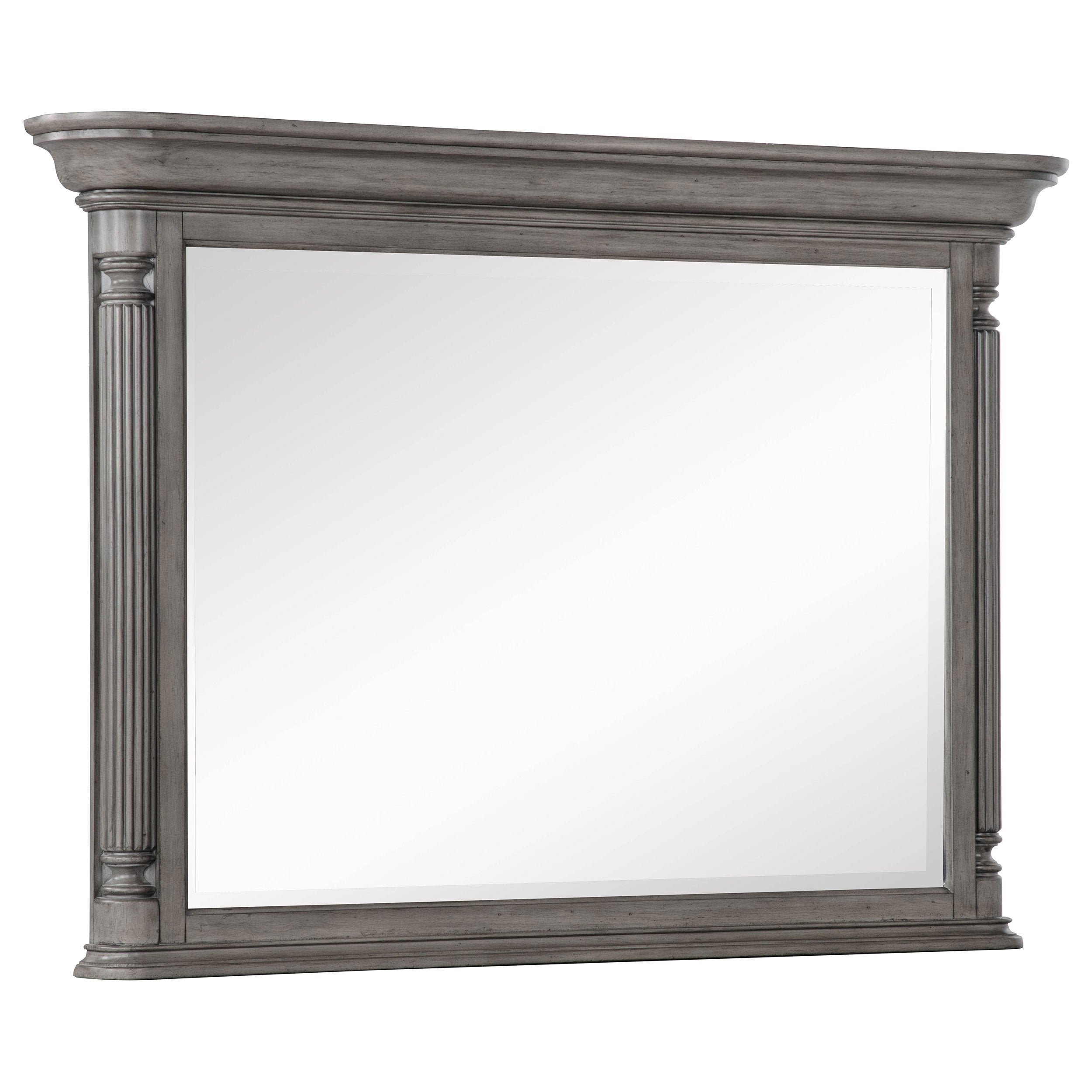 Cresswell Rectangular Dresser Mirror Weathered Taupe