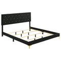 Kendall Upholstered Eastern King Panel Bed Black