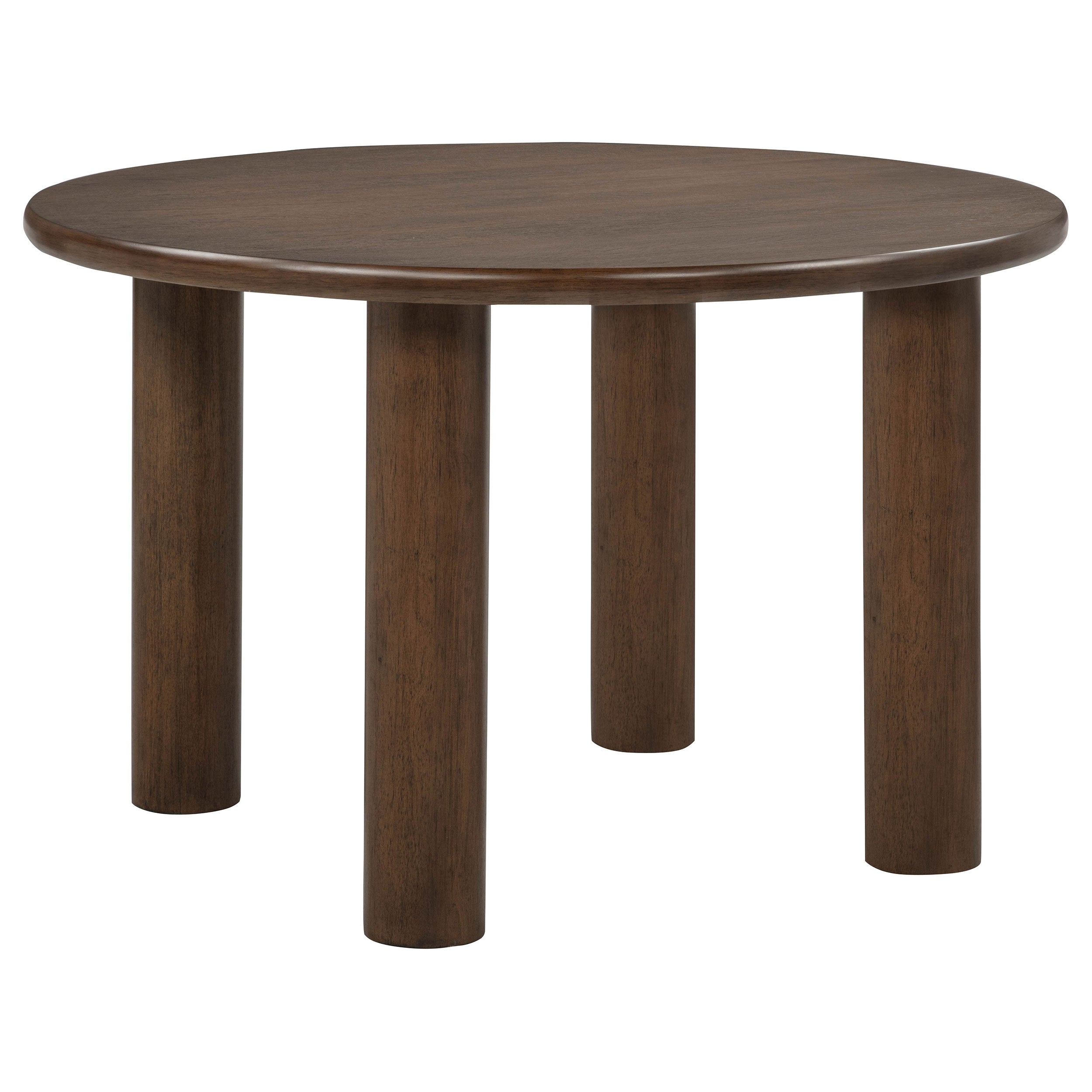 Faulkner 48-inch Round Wood Dining Table Brown Oak