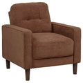 Bowen II Fabric Upholstered Track Arm Accent Chair Rust
