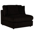 Blaine Upholstered Armless Chair Chocolate