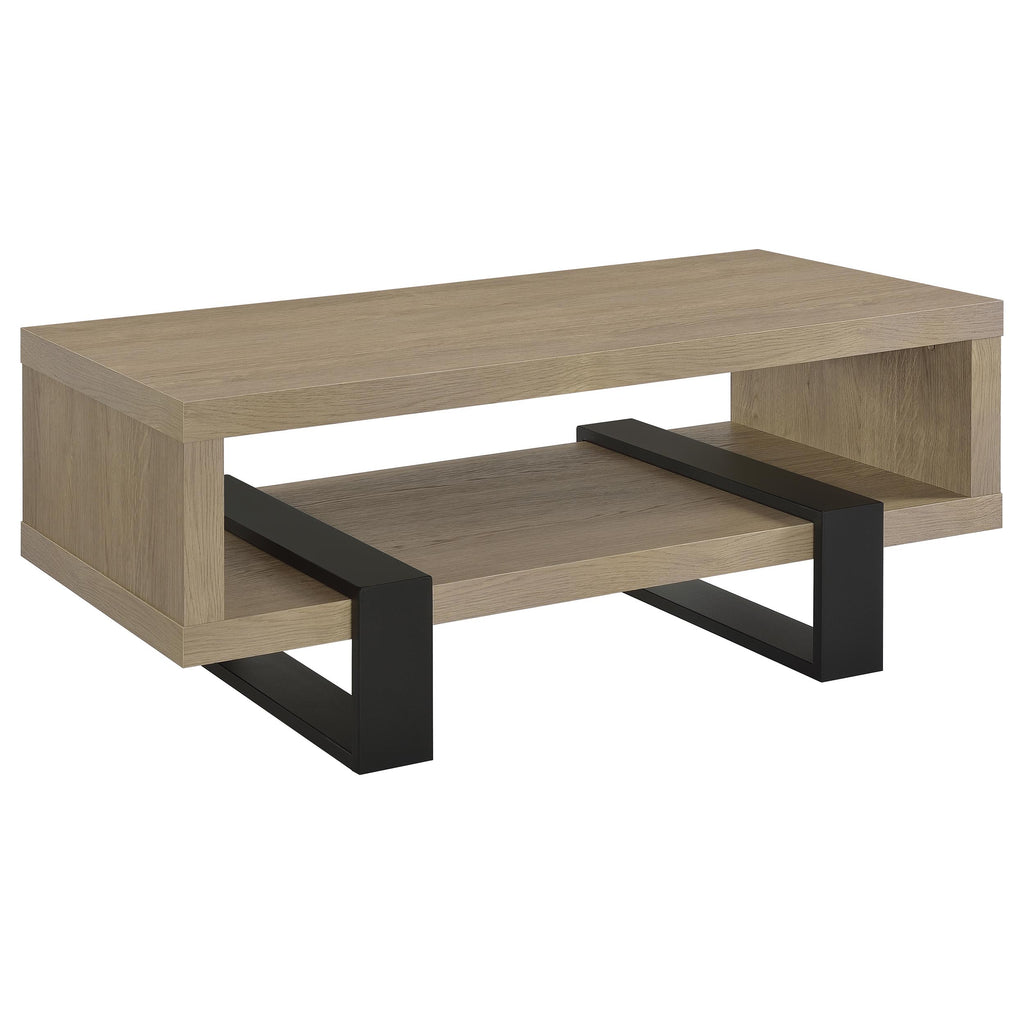 Dinard Engineered Wood Cocktail Coffee Table Latte
