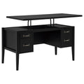 Graham 54-inch 4-drawer Double Pedestal Lift Top Computer Desk Black