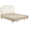 Lucaire Queen Upholstered Panel Bed Sandstone