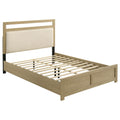 Hendricks Queen Panel Headboard Platform Bed Light Oak