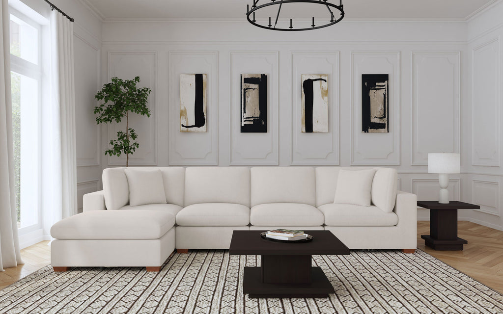 Cloud Lux 4-Piece Upholstered Modular Sectional Sofa
