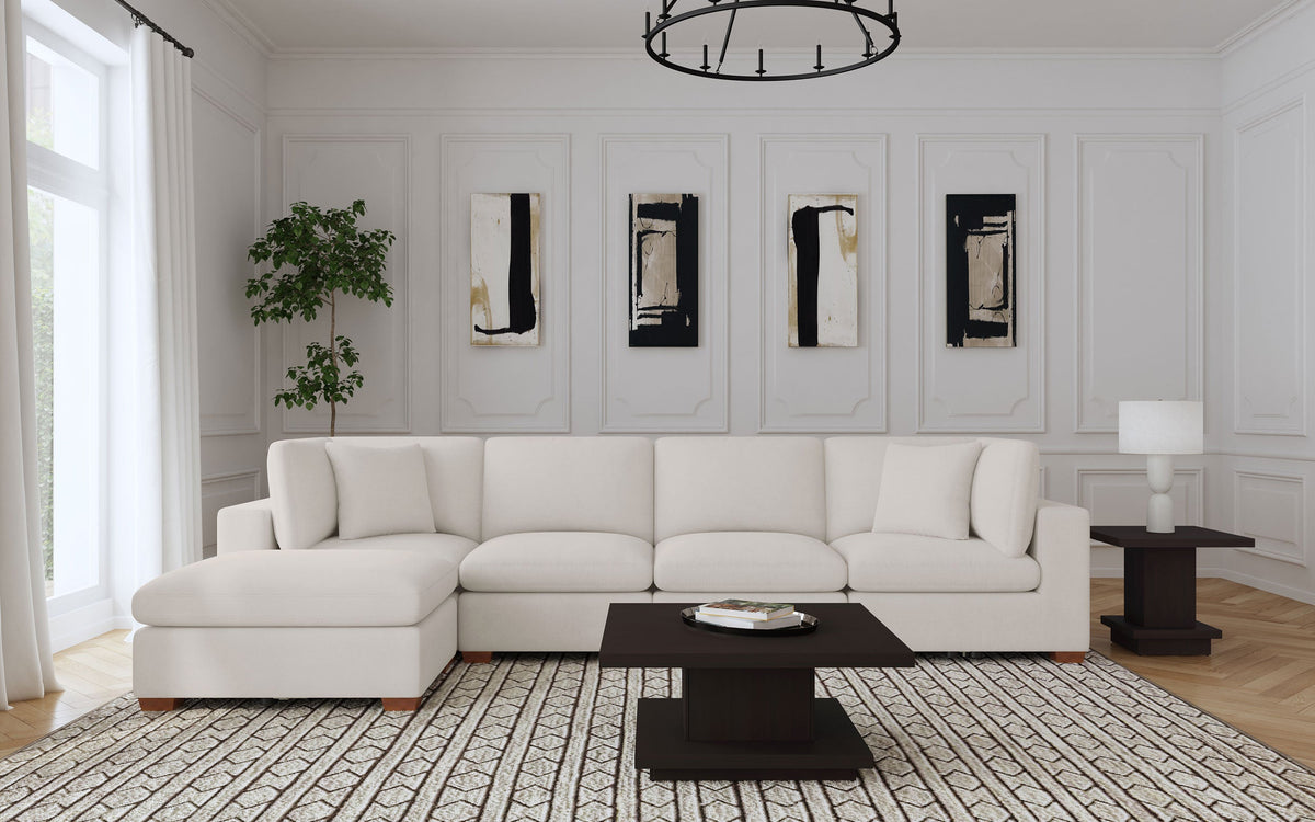 Cloud Lux 4-Piece Upholstered Modular Sectional Sofa