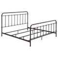 Livingston Metal Eastern King Open Frame Bed Dark Bronze