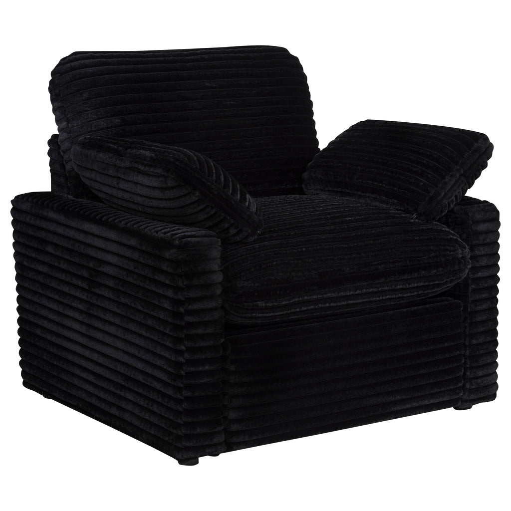 Collins Upholstered Power Recliner Chair Black