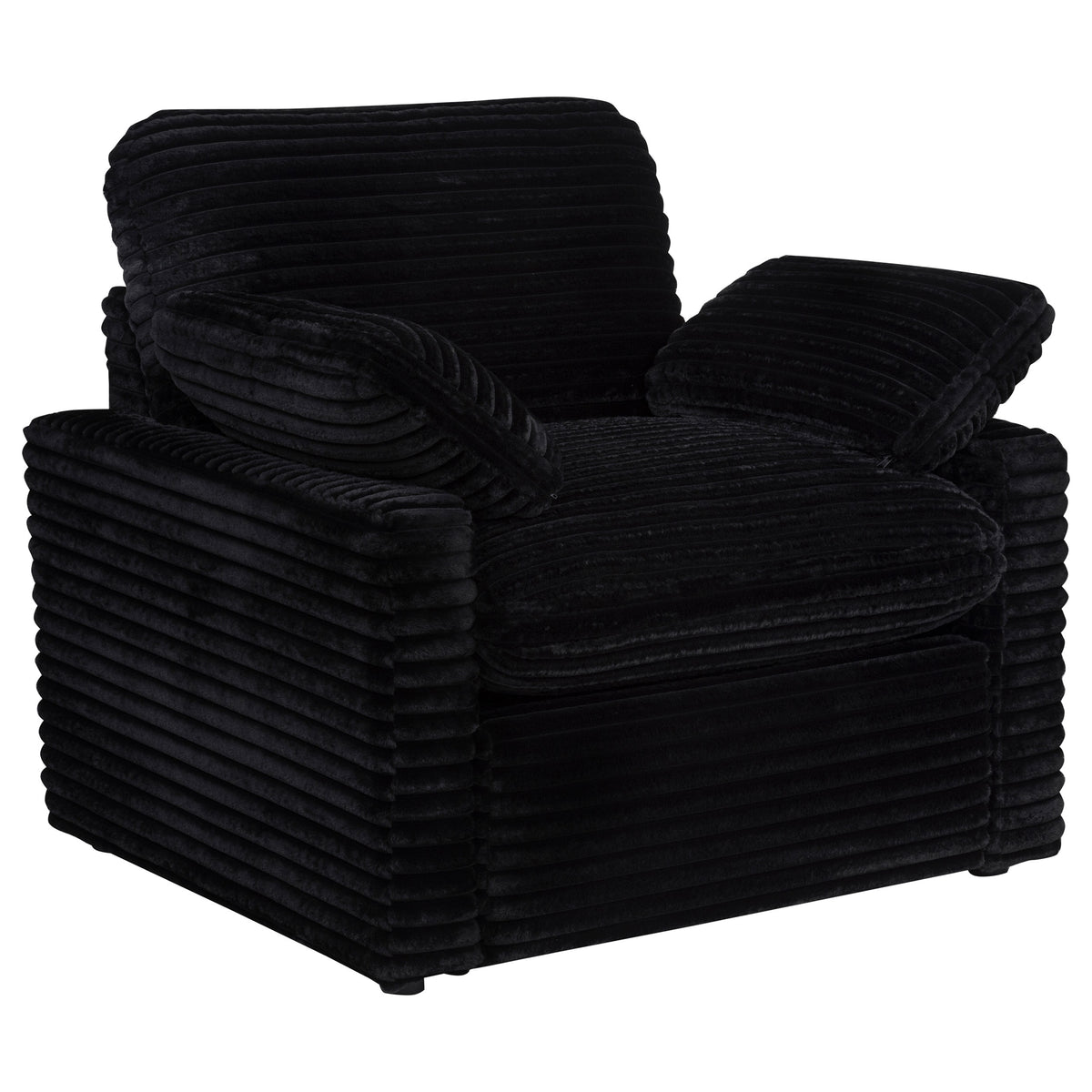 Collins Upholstered Power Recliner Chair Black