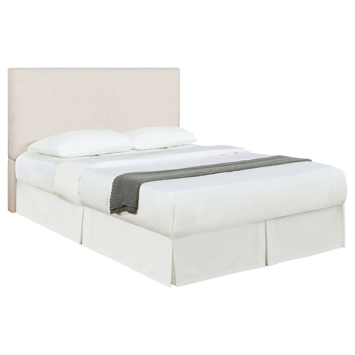 Pirro Upholstered Panel Headboard Sand — Ivory King