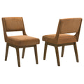 Galindo Upholstered Dining Side Chair Nutmeg (Set of 2)