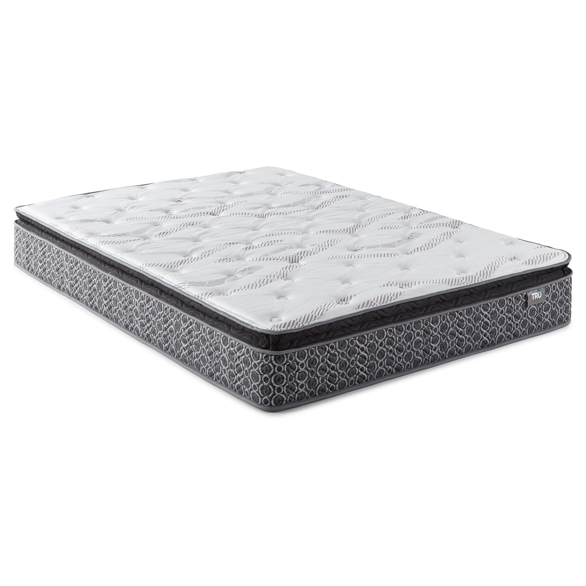 Hayes 11-inch Pillow Top Memory Foam Hybrid Mattress — White Twin