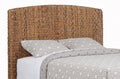 Laughton Woven Banana Leaf Headboard Amber — Brown California King