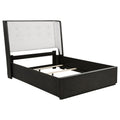 Leandro 55-inch Queen Wingback Bed Burnished Black
