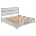 Miranda 51-inch Wood Eastern King Storage Panel Bed White