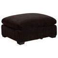 Cloud Lux Rectangular Upholstered Ottoman Dark Chocolate