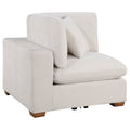 Cloud Lux Upholstered Corner Chair Sand Beige