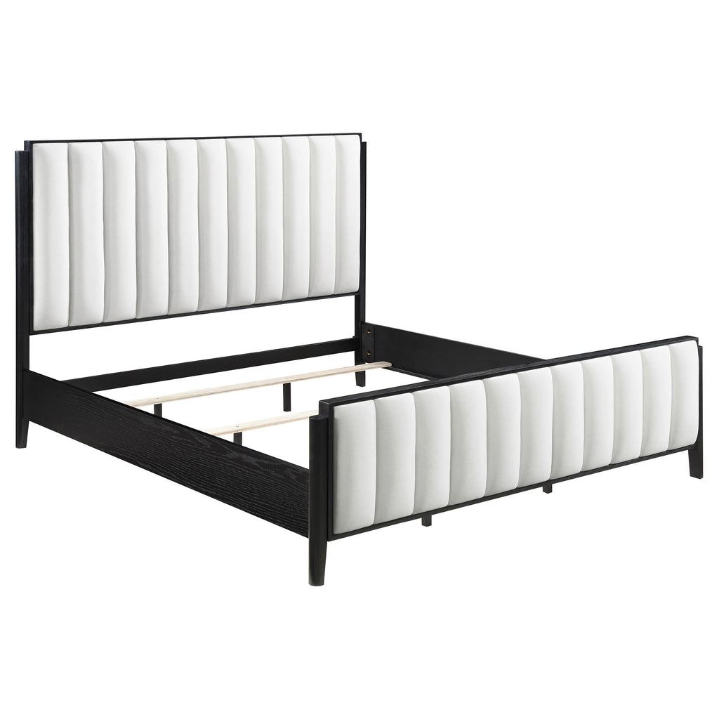 Brookmead 60-inch Upholstered Bed Black — Black King