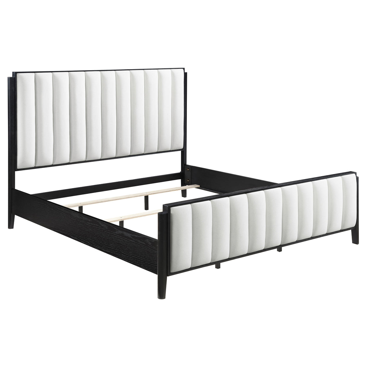 Brookmead 60-inch Upholstered Bed Black — Black King