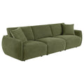 Elysia Fabric Upholstered Modular Lounge Sofa Green