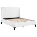 Mosby Upholstered Wingback Bed Snow — White Queen