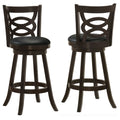 Calecita Wood Swivel Bar Chair Cappuccino (Set of 2)