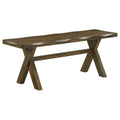 Alston 47-inch Solid Wood Dining Bench Knotty Nutmeg