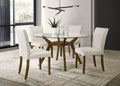 Paxton Square Wood Dining Table Base Brown