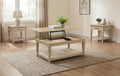Lindenton 3-piece Wood Lift-Top Coffee and End Table Set Blonde
