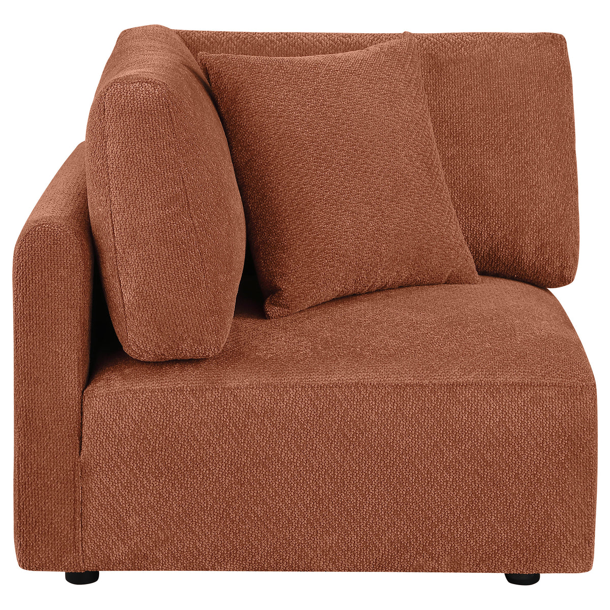 Elysia Fabric Upholstered Modular Corner Chair Coral