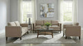 Islington 3-piece Upholstered Panel Arm Sofa Set Taupe