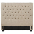 Chloe Upholstered Panel Headboard Oatmeal — Beige Full