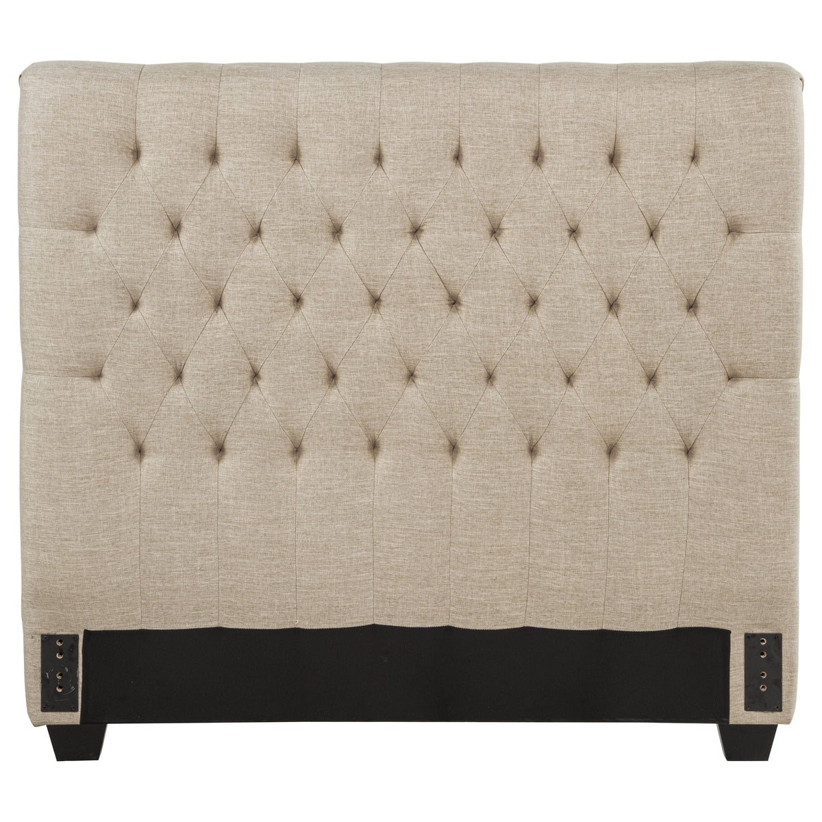 Chloe Upholstered Panel Headboard Oatmeal — Beige Full