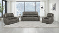 Brickston 3-piece Triple Power Reclining Sofa Set Charcoal