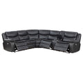 Sycamore Upholstered Power Reclining Sectional Sofa Grey