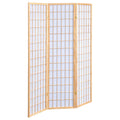 Carrie 3-Panel Room Divider Folding Shoji Screen Natural