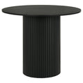Hamlyn 43-inch Round Wood Counter Height Dining Table Black