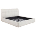 Nollet 48-inch Upholstered California King Platform Bed Cream