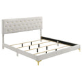 Kendall Upholstered Eastern King Panel Bed White
